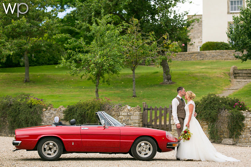 Outside Wedding Priston Mill, Aimi and James